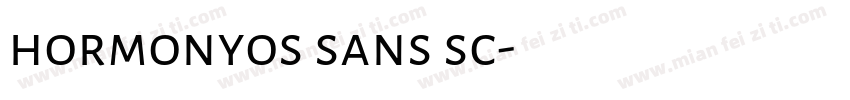 hormonyos sans sc字体转换